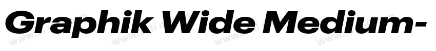 Graphik Wide Medium字体转换